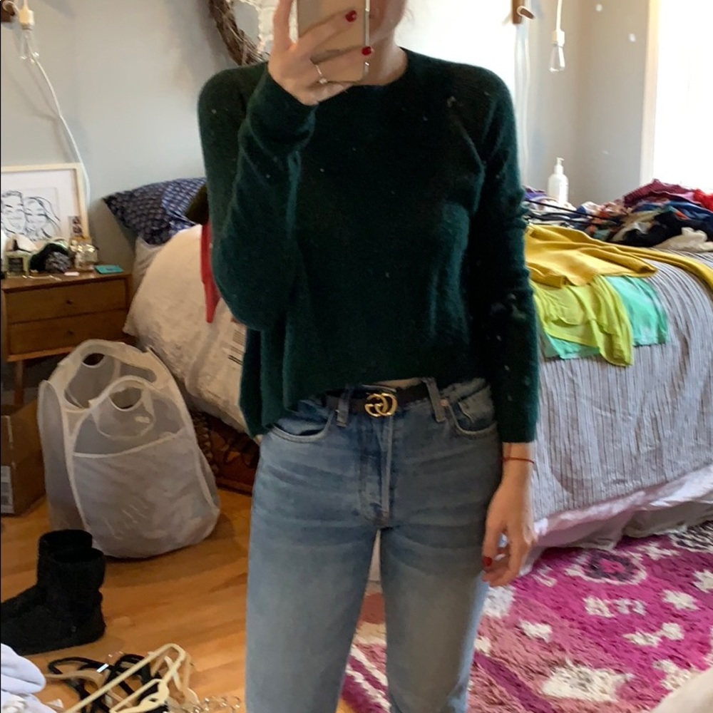 Anthropologie Sunday Best Green Sweater